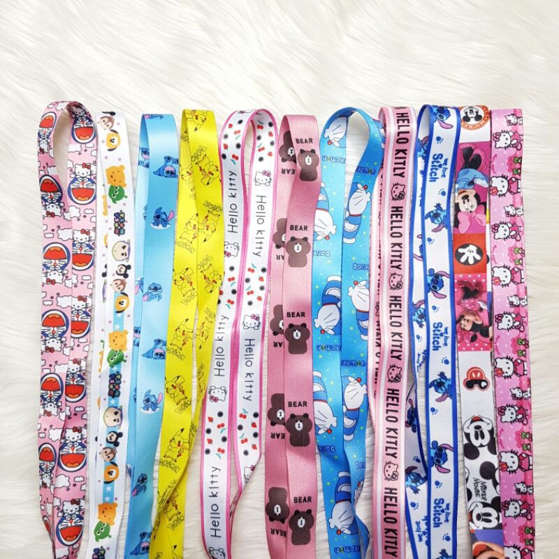 TERLARIS!! TALI/GANTUNGAN KARAKTER 7 MOTIF DORAEMON/HELLO KITTY/STITCH/BARE BEAR/HP/KARTU NAMA/KUNCI