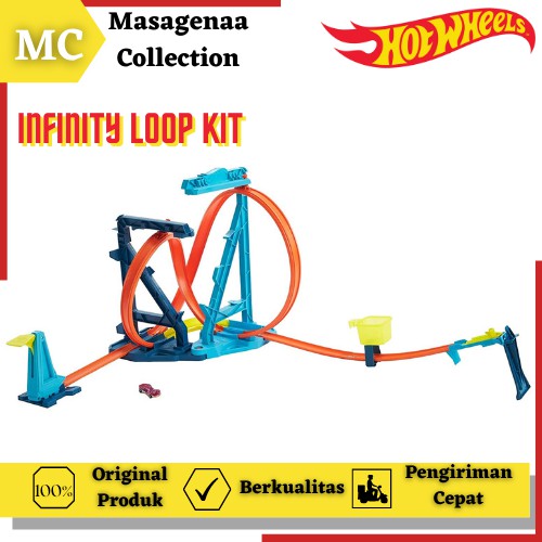 Mainan Lintasan Jalanan Arena Trek Hot Wheels Hotwheels Hotwheel Track Builder Double Loop Original