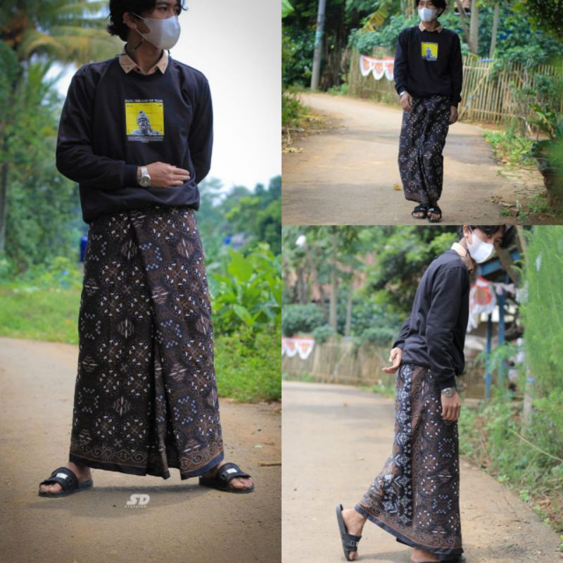 Sarung Batik Santri Terbaru Sarung Pria Dewasa Sarung Motif Batik - Sarung Batik Kalongguh Promo San