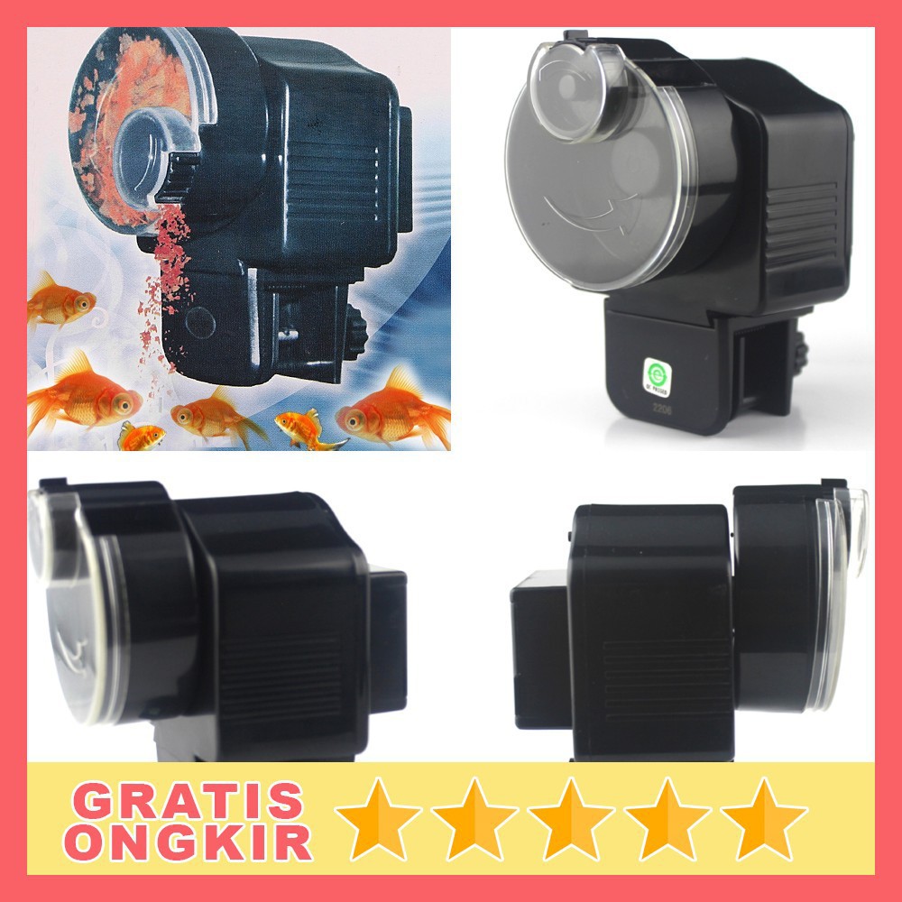 Grab Medan Dispenser Makanan Ikan Otomatis Aquarium Automatic Fish Food Feeding Timer Resun  AF