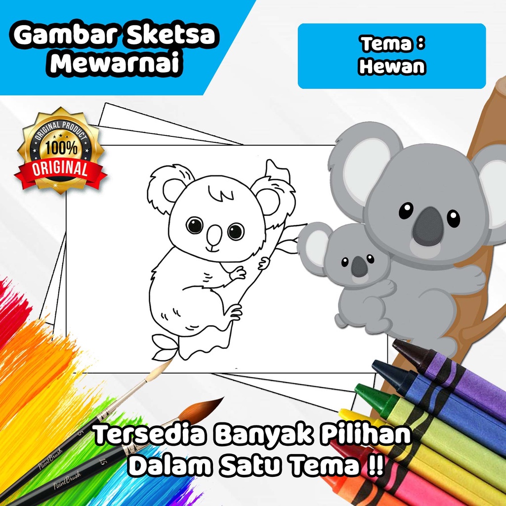 Gambar Sketsa Mewarnai ~ hewan / Seketsa Lukis / Drawing Sketch / Menggambar