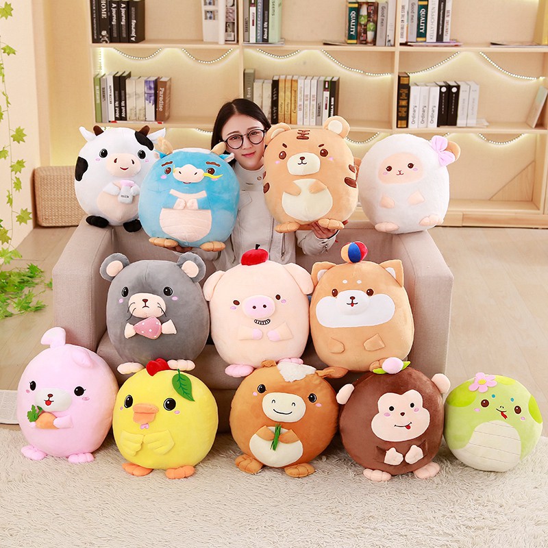 Balmut 12 Shio Boneka 12 Shio Boneka 3 in 1 Bantal Selimut