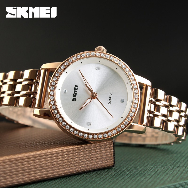 Jam Tangan Wanita / SKMEI 1311 Lady / Jam Tangan Analog Stainless Steel Original / SKMEI