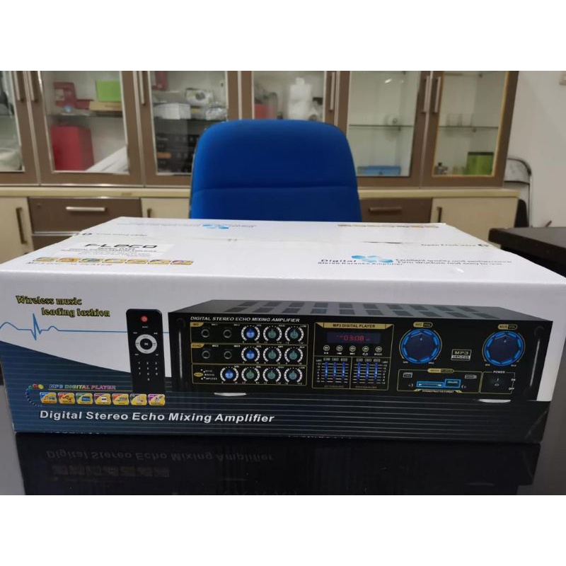 PROMO!!!~Audio Power Amplifier FLECO D-339 Bluetooth Stereo Karaoke + Mp3 player + FM Radio | Ampli Bluetooth FLECO D339 Ampli Penguat Suara | FMS