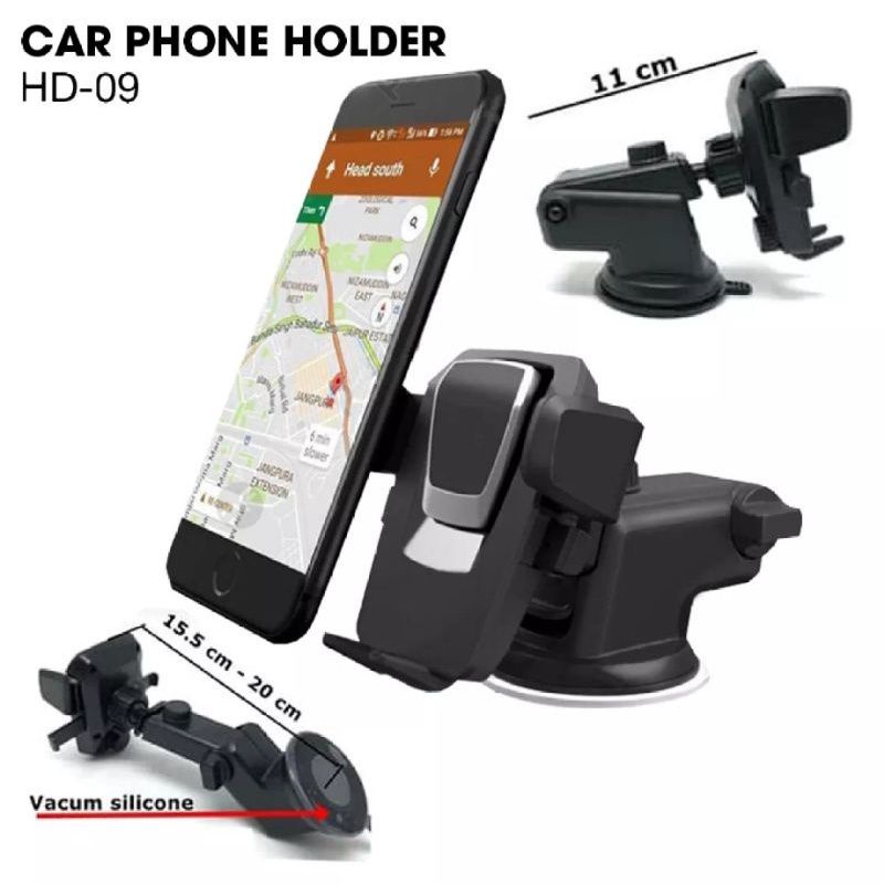 HD 09 Holder Mobil Phone Holder Silikon 360 Rotation Universal Phone Holder