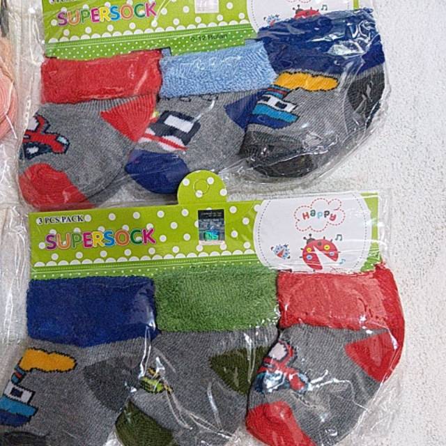 Super sock Kaus kaki baby lipat 0-6 month