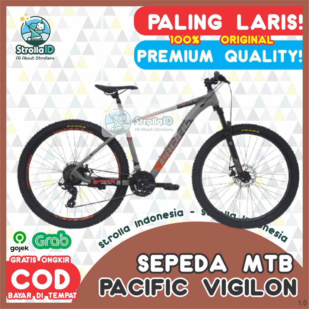 Mtb 26 pacific Vigilon 1.0 Sepeda Lipat Folding Bike Sepeda Gunung Road Bike Sepeda Artis SNI ORI