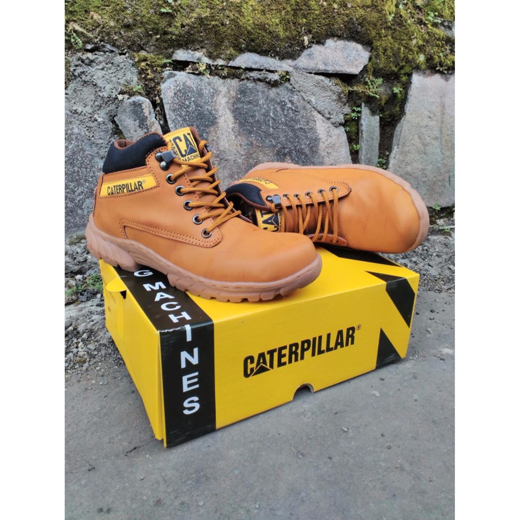 Termurah Sepatu Gunung Caterpillar  Safety coklat Tan 