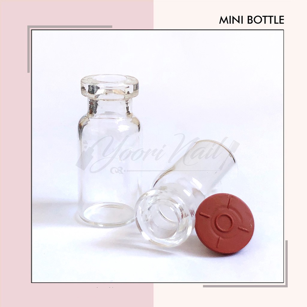 10pcs Mini bottle botol kecil mini jar bottle botol glitter parfum cairan souvenir botol kaca