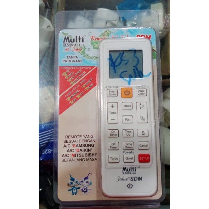 Remote AC Universal (Samsung, Daikin, Mitsubishi)