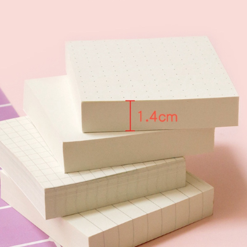 100 Sheets/pc Simple Horizontal Line Grid Blank Memo Pads for School Office Supplies Stationery