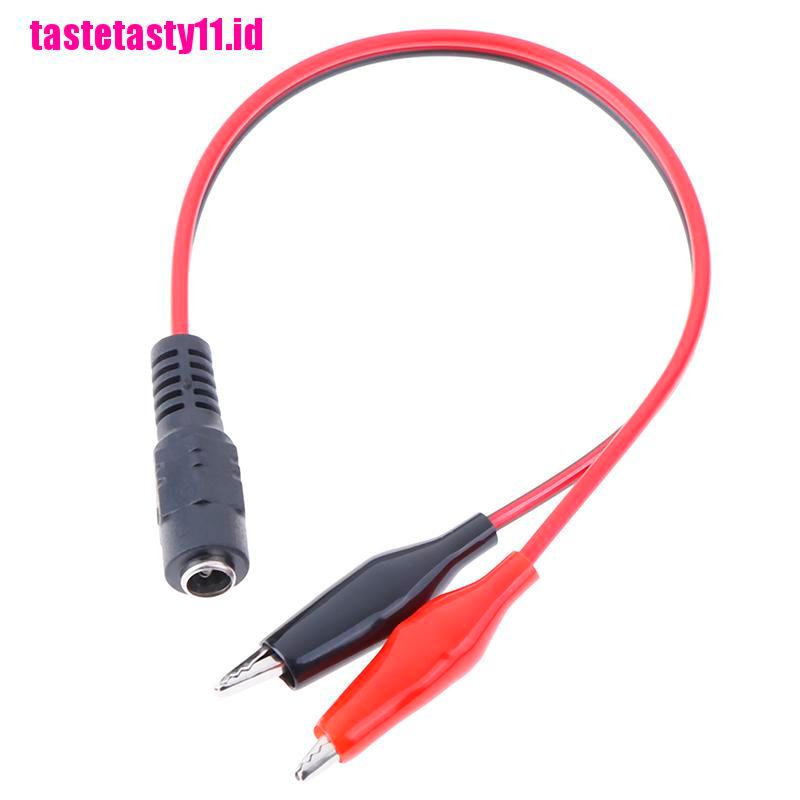 【TTID】1Pc Alligator Clip 12V Power Cable Crocodile Wire DC Voltage Connector To