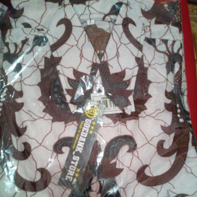 Bswart Batik Hrb026 Kenongo Hem Pendek Padi Pekalongan M L Xl Batik Pria Murah Modern Grosir Eceran