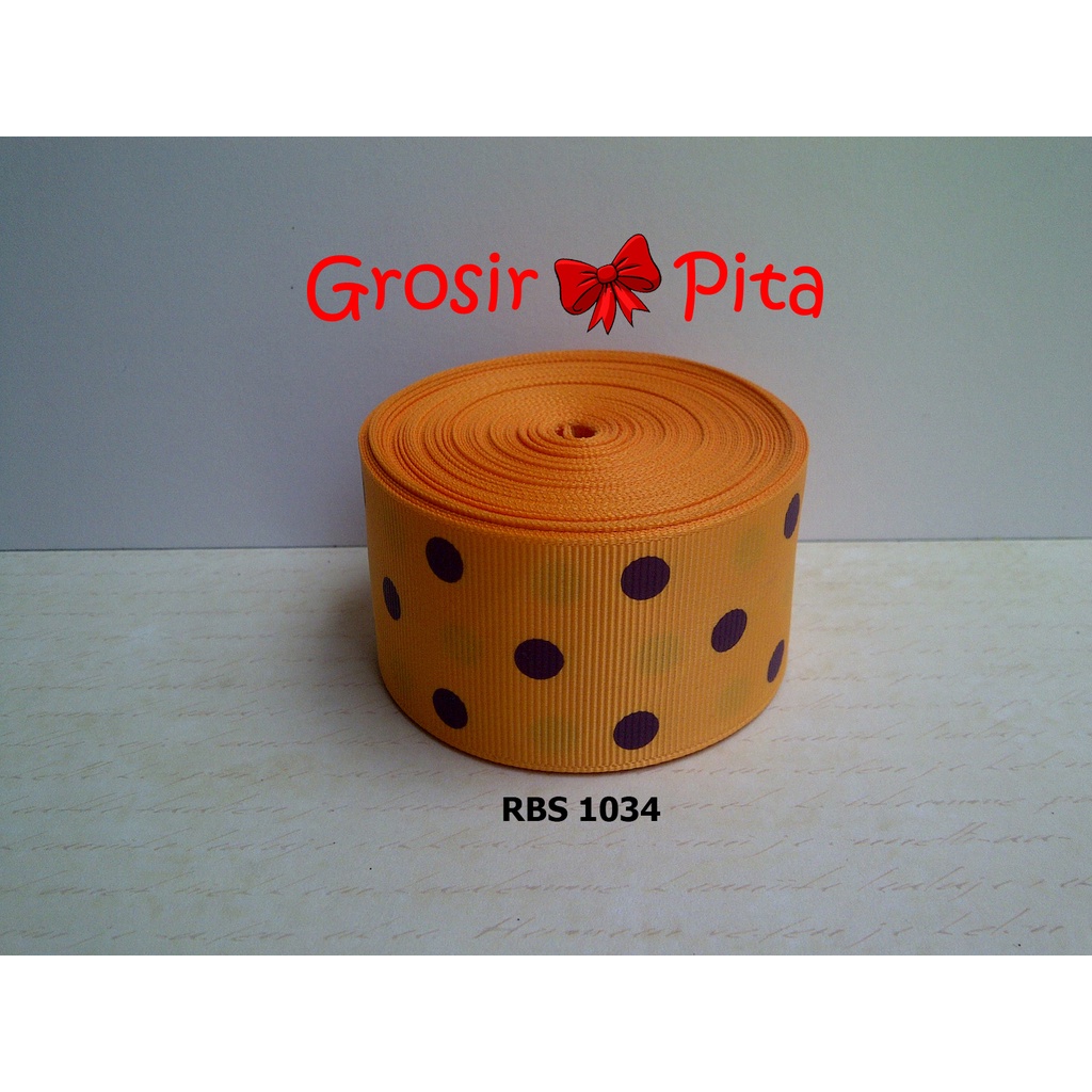 

(25 yard) Pita Grosgrain Motif Polkadot RBS 1034 | Toko Bahan Craft | Grosir Pita