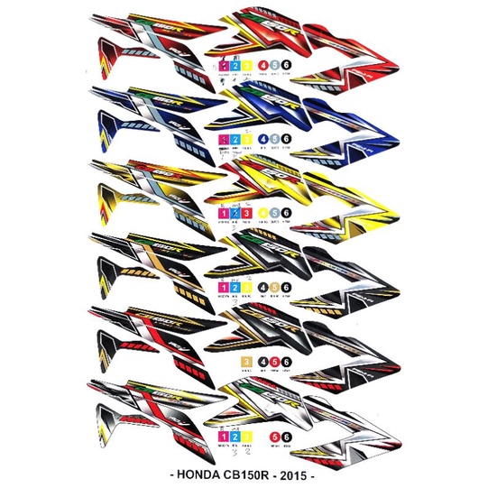 Sticker Stiker Striping CB 150 R OLD Grafis