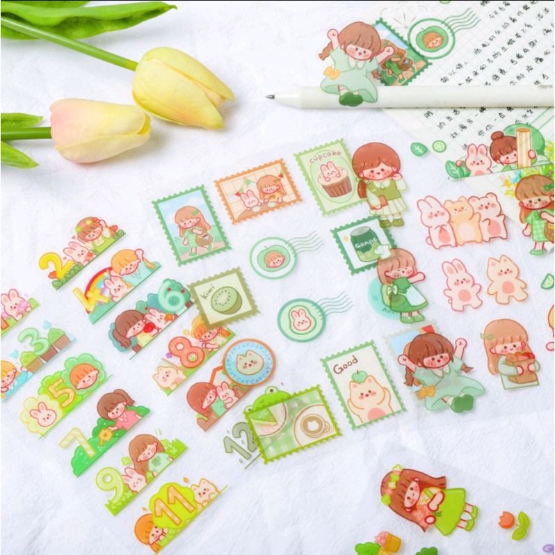 

Sticker PET Cute Girl - 4 Pilihan Warna untuk Journal // Dimino