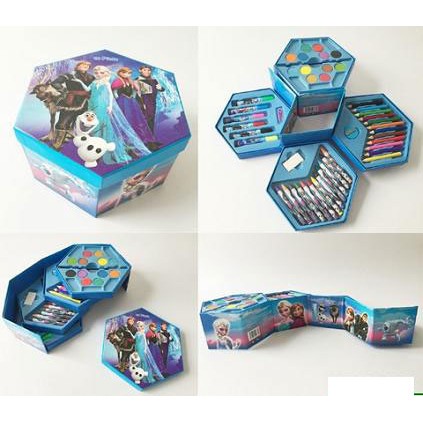 PAINTING SET FROZEN FROSEN ELSA PENSIL WARNA KRAYON CRAYON - Bagus DF0209