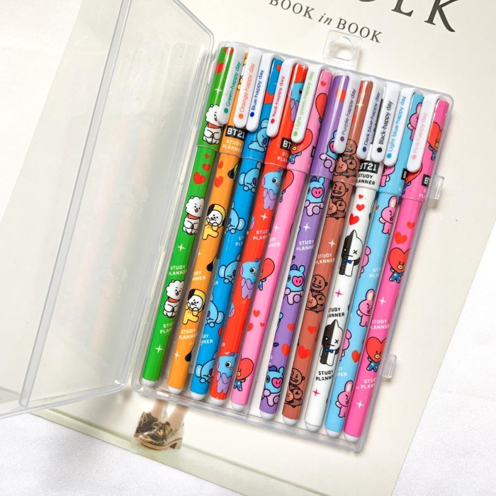 

Hot Sale Pen 1 Set 10 Biji Marble Bt21 By Rajagrosir Alat Tulis Kantor Perlengk Gilaa!!!