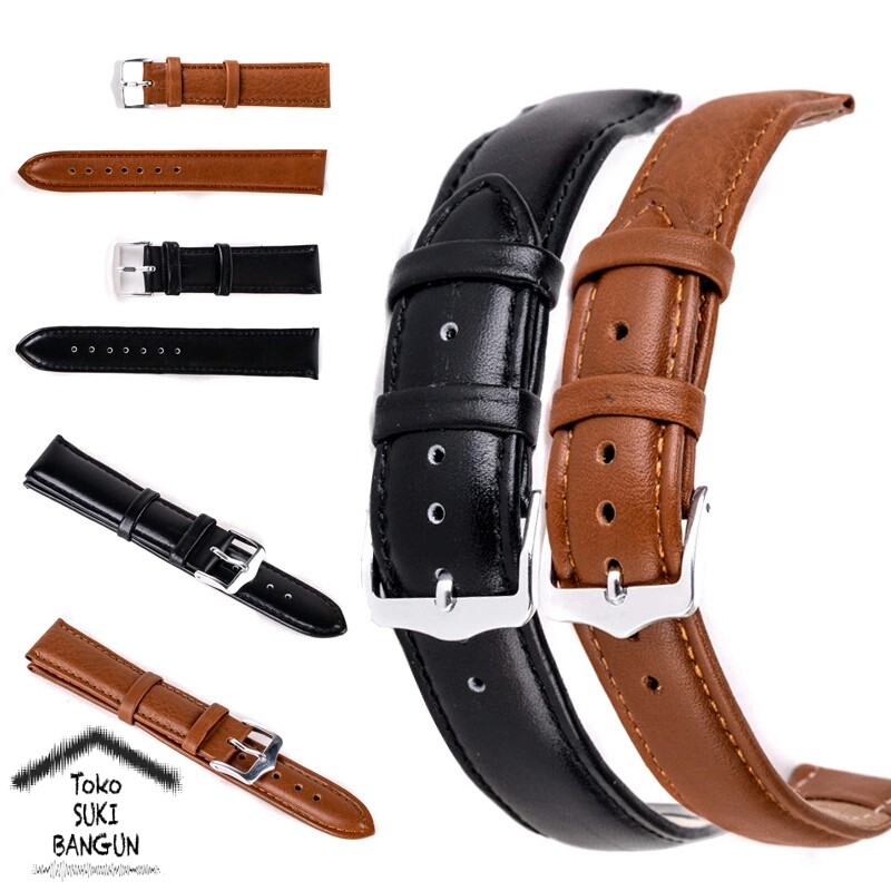 TALI JAM 16mm Kulit Polos Plain Leather Watch Band Strap