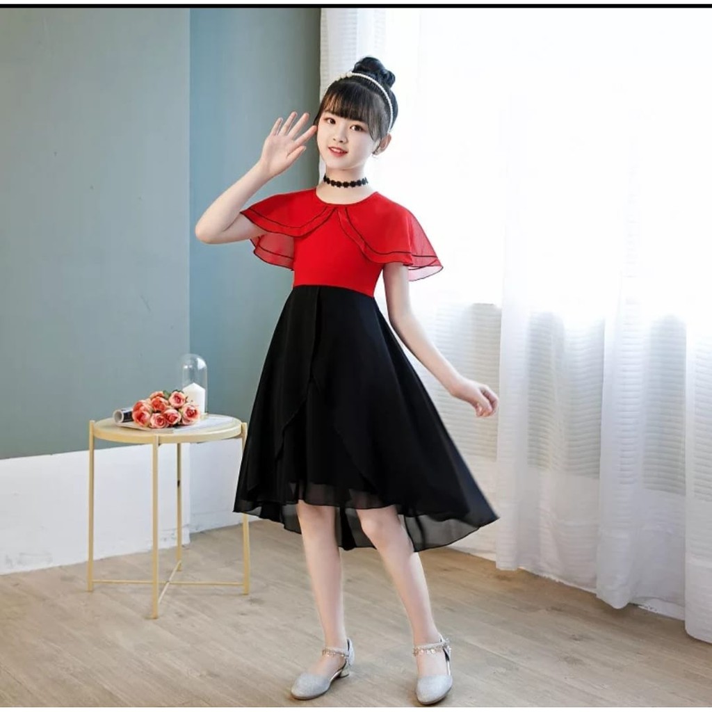 QFS - KIDS DRESS SMS 615 / DRESS TERBARU ANAK / TERPOPULER