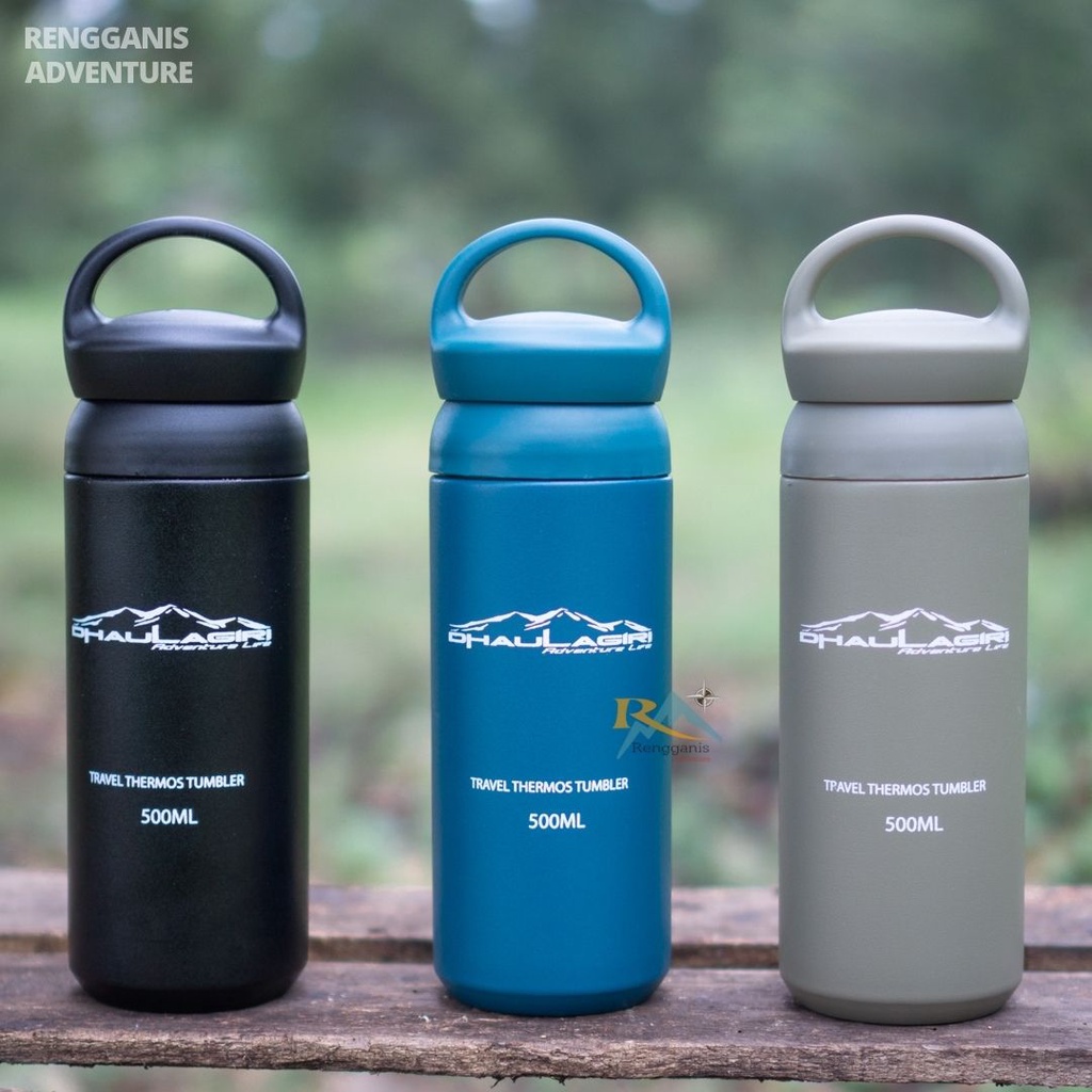 BOTOL MINUM TRAVEL TUMBLR TERMOS DHAULAGIRI 350 ML 500 ML OUTDOOR HIKING SEPEDA OLAHRAGA