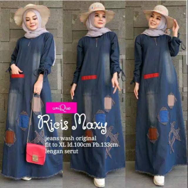 gamis jeans wash