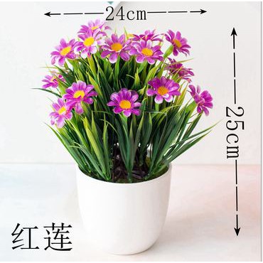 LDG Pot34 Tanaman Bunga Hias Bunga Plastik Dekorasi Rumah Bunga Import Murah-6