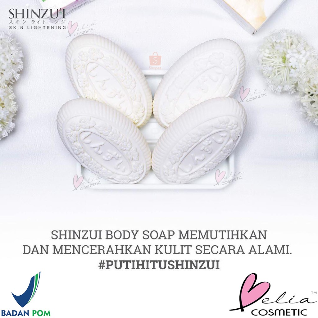 Belia Shinzui Skin Lightening Bar Soap 65gr 85gr Sabun Mandi Batang Shinzu I Shopee Indonesia