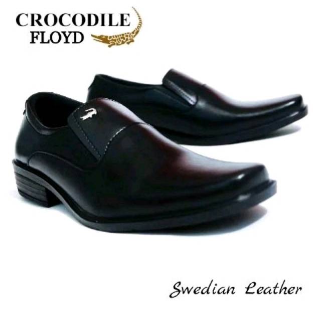 CROCODILE Premium Hitam Sepatu  Pantofel  Santai Casual 