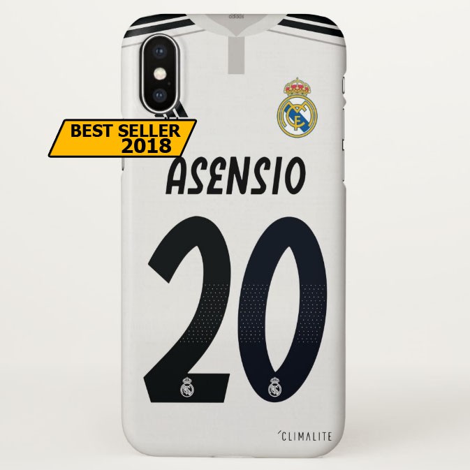 Asensio 20 Real Madrid Home Case Jersey iPhone X Samsung 9 plus Oppo Vivo Xiaomi Casing 2018 2019