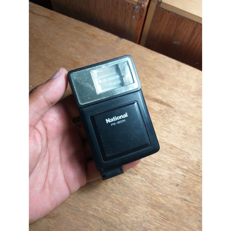Flash Eksternal National PE-160M, buat Kamera Analog Fujica M1, flash paling dicari, flash fujica M1