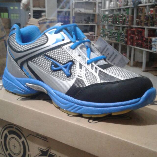 Sepatu olah raga pria pro att mc 04 abu abu biru barang terbatas