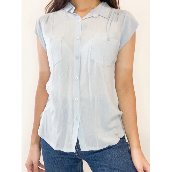 Soft blue shirt / Kemeja soft blue