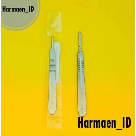HANDLE SCALPEL/ Handle scalpel HANDLE SCALPEL /HANDLE SCALPEL GAGANG BISTURI NOMER 3 DAN 4