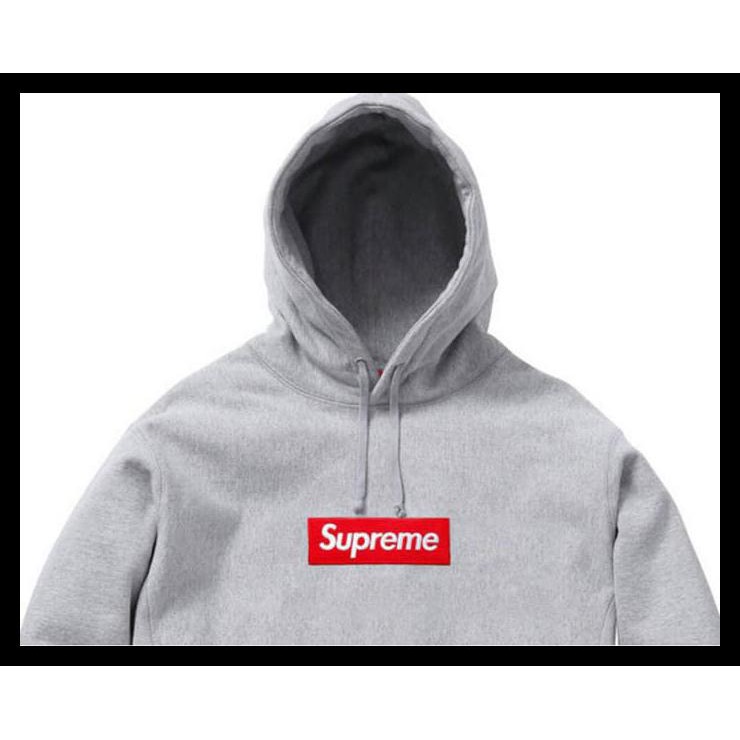 supreme box logo pullover hoodie red