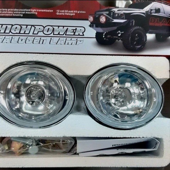 Lampu Kabut Mobil Daihatsu Taruna Beleno Model Oval Bening dan Kuning 1 Set 2 Pcs