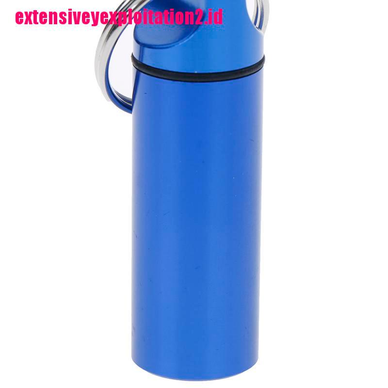 &lt; E2id &amp; &gt; Botol Kontainer Obat Pil / Kapsul Bahan Aluminum Anti Air