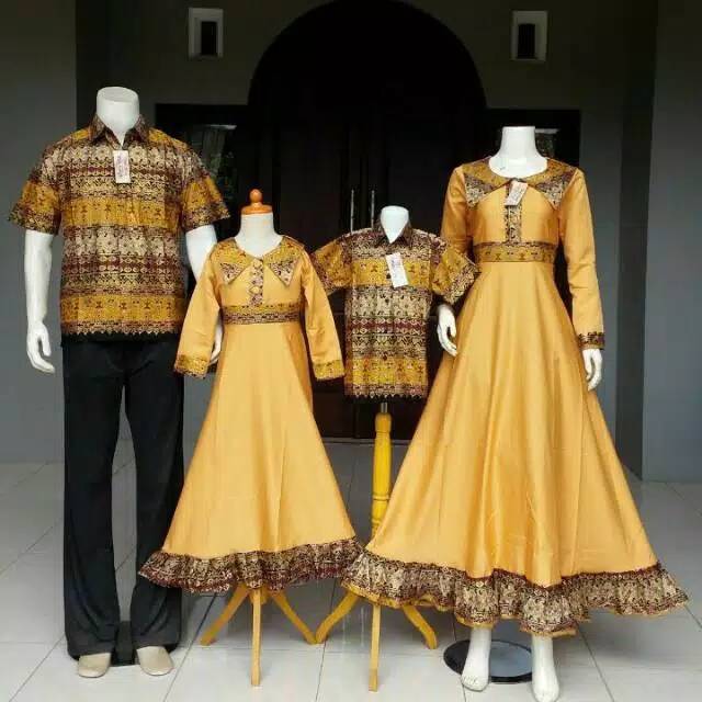 Bisa jumbo gamis coupel keluarga rempel batik pekalongan