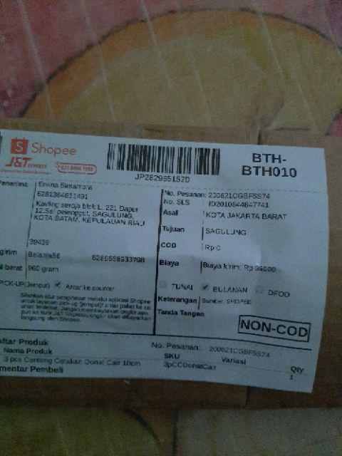 3 Pcs Centong Cetakan Donat Cair 10cm