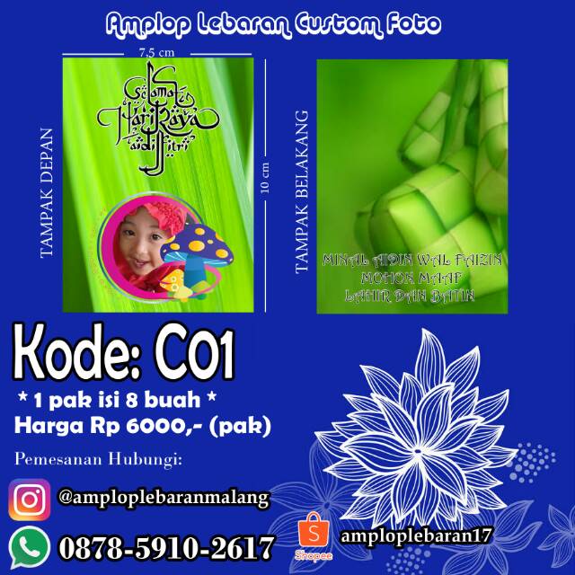 

Amplop Lebaran Custom Foto