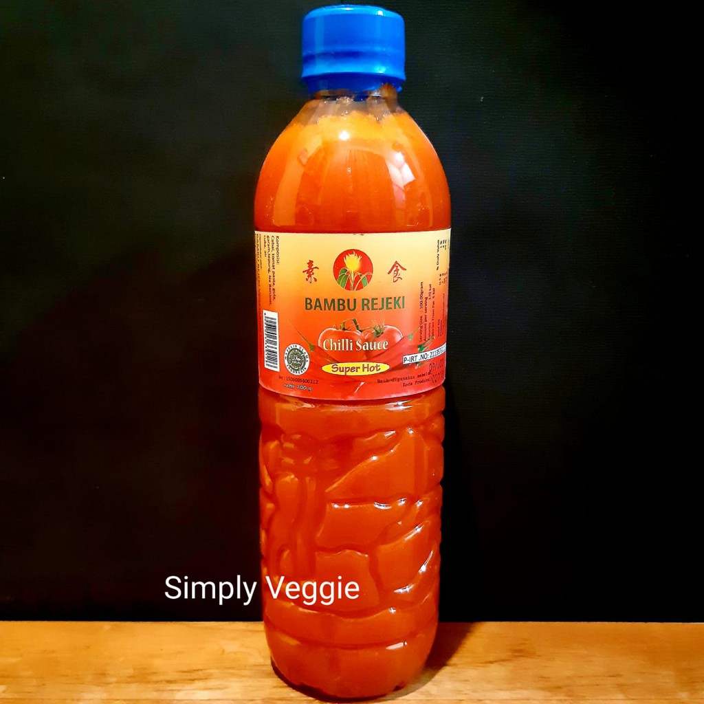 

Saus Sambal Vegetarian Bambu Rejeki Super Hot 700g / Saos Sambal Vegetarian / Chilli Sauce