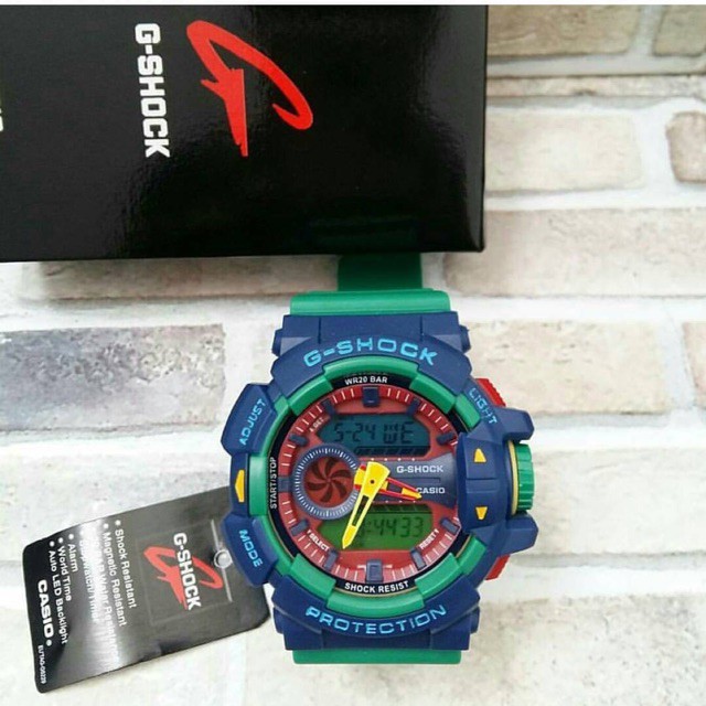 JAM TANGAN G SHOCK GBA400 HITAM MERAH