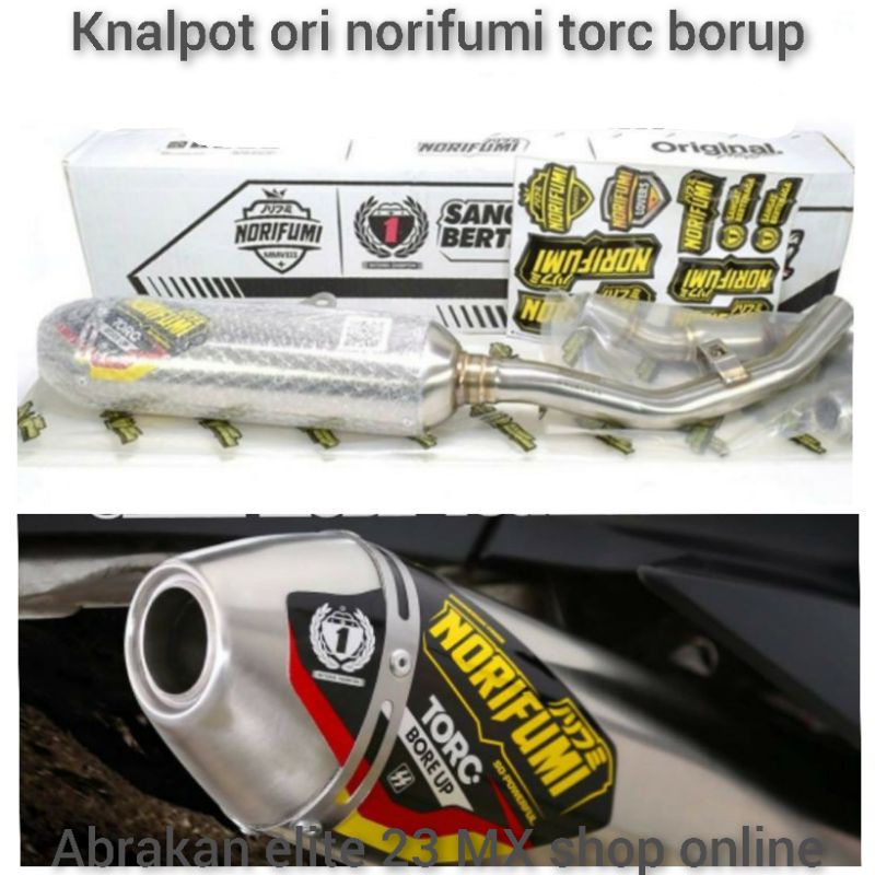 knalpot original norifumi torc borup Honda crf150L