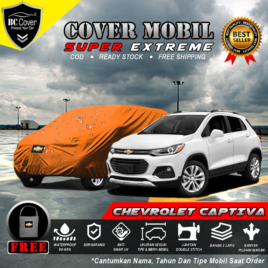 Body Cover Mobil Chevrolet Captiva Outdoor Waterproof / Sarung Mobil Captiva Waterproof / Selimut Tutup Penutup Mantol Kerudung Mantel Mobil Chevrolet Captiva Waterproof Outdoor Anti Air