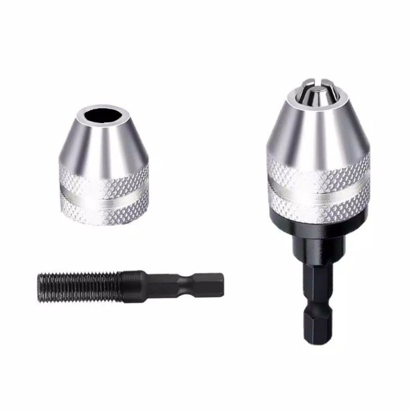 Adaptor Kepala Bor 1/4" Mini Drill Chuck Keyless Kepala Bor Mini