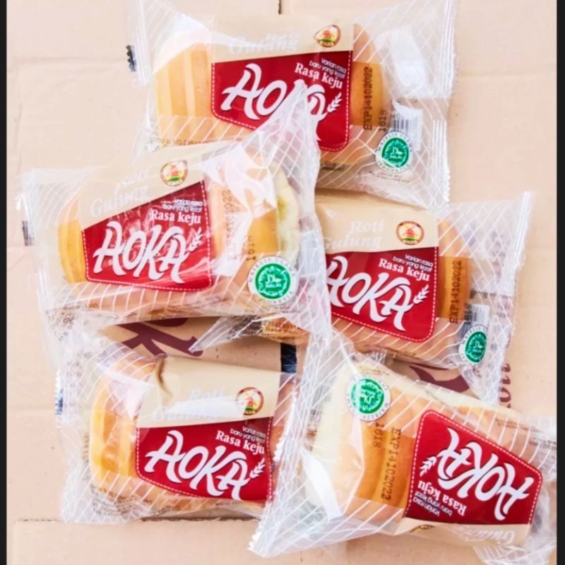 

Roti Gulung Panggang Keju Aoka enak Lembut 1Dus 60pcs