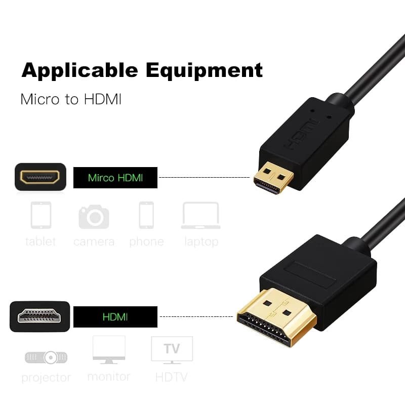 Kabel HDMI to Micro HDMI 1,5 meter full HD