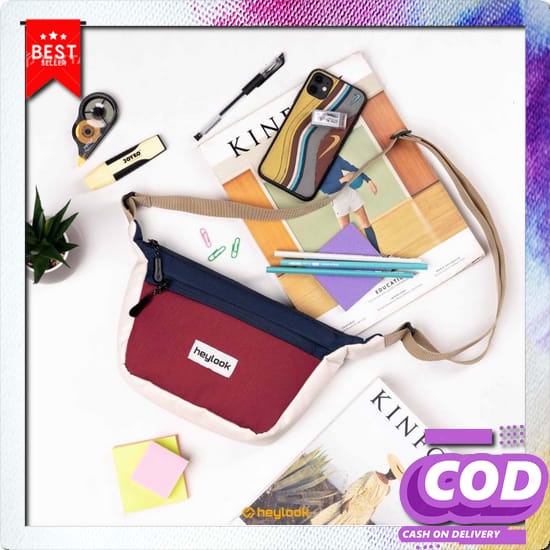 Best Seller Marvel Waistbag Premium Pu Leather Tas Selempang Bahu Pria Slempang Dada Tas Selebgram P