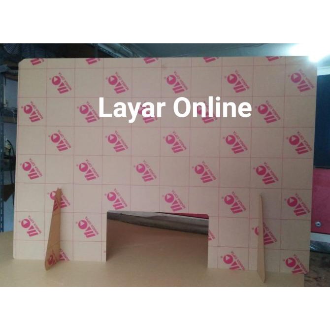 

Sekat Acrylic 2mm Lebar 100x70cm BISA LEM KAKI Teller Kasir Partisi