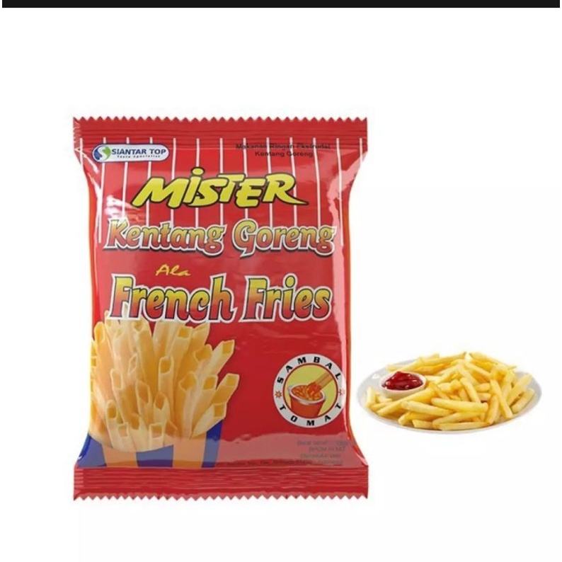 

Mister kentang goreng 18 gr 10 pcs RZ gelery